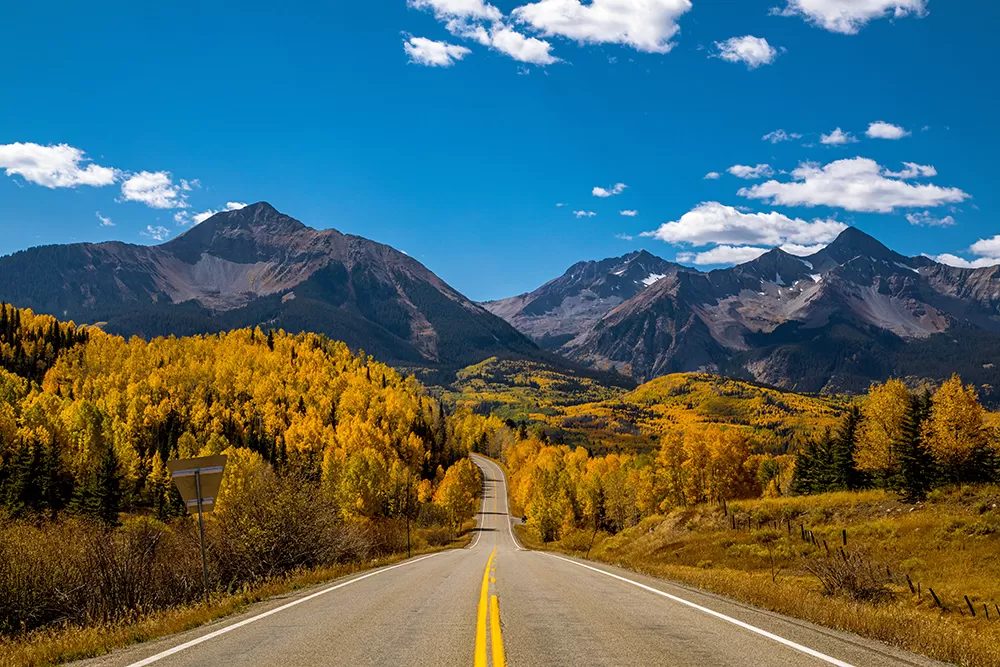 Picture of the Rocky Mountains in Telluride, CO where you can rent a luxury cabin or condo from SIlverStar Telluride