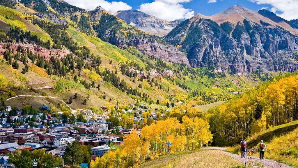 Telluride valley mountain spring